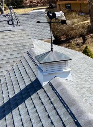 Repairing the base of an old cupola as part of a roof replacement final step— Fishkill, NY — Honest Reliable Roofing