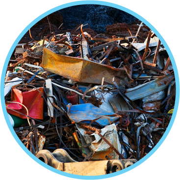 scrap metal collected