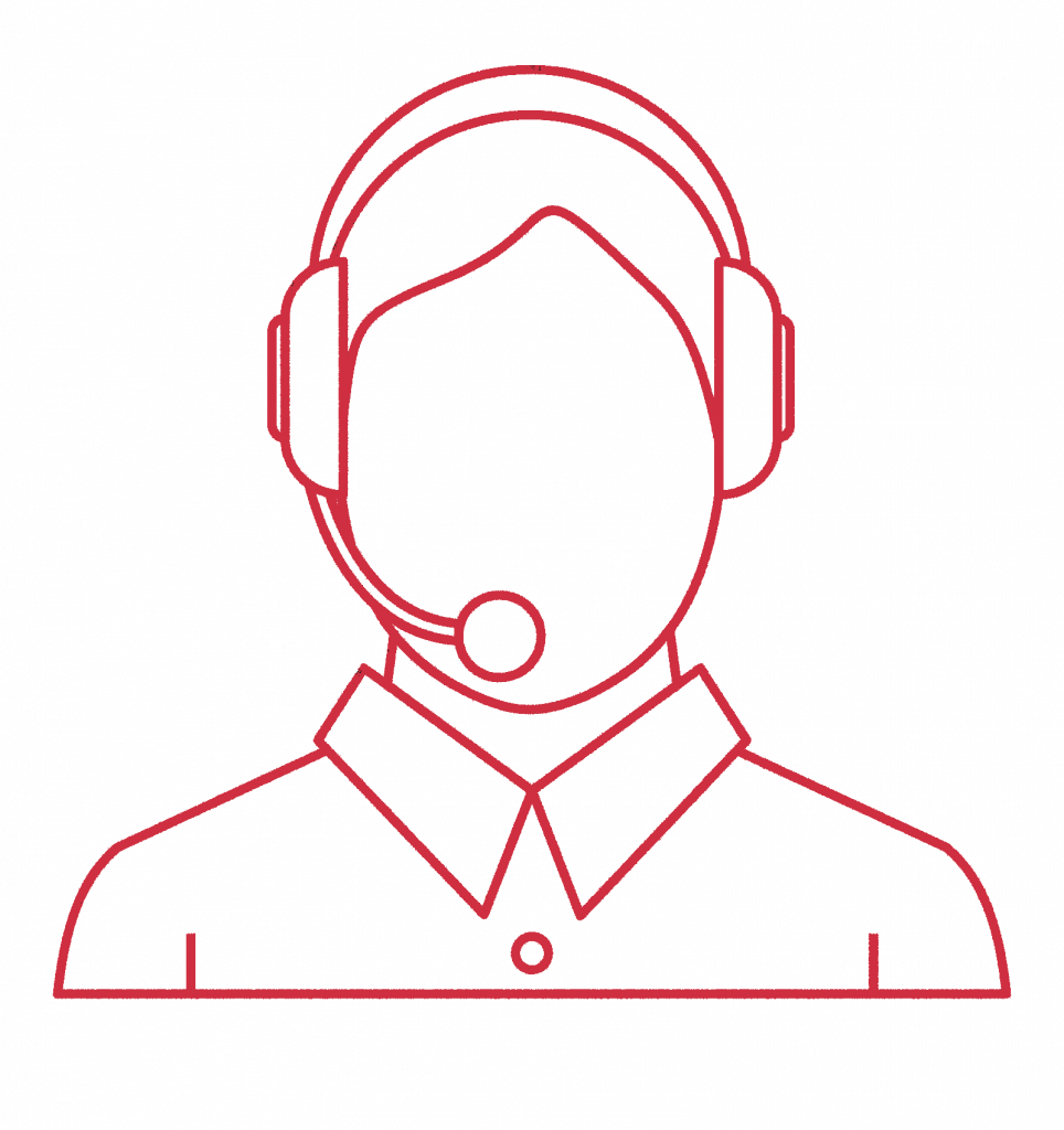person with headset
