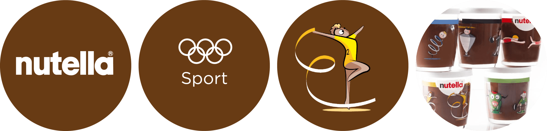 Nutella Olimpiadi metamorfosi bicchieri