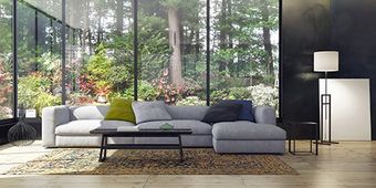 Window Installation — Living Room with Glass Window in Concord, CA