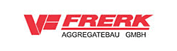 The logo for ve-frerk aggregatebau gmbh is red and black.