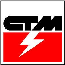 Le logo gtm a un éclair dessus.