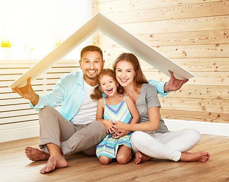 Homeowners— Family holding a Toy Roof in Churchville, MD Homeowners— Family holding a Toy Roof in Churchville, MD