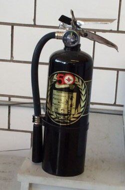 Black Fire Extinguisher
