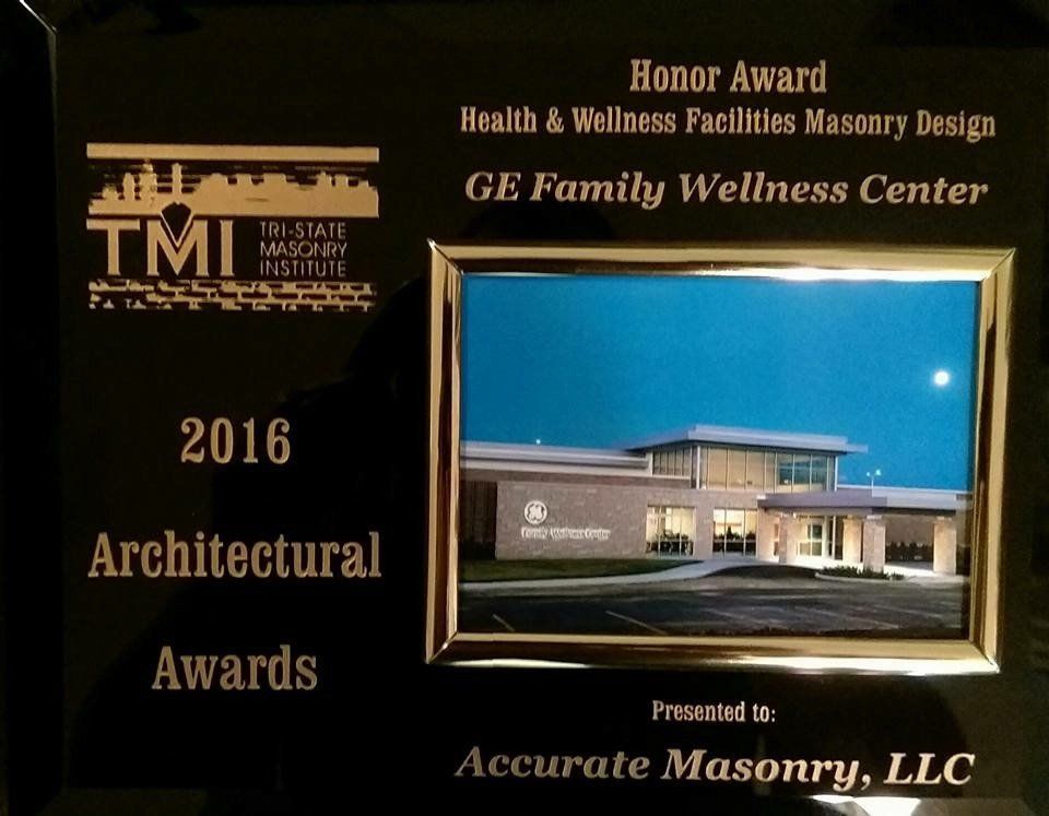 GE Family wellness center masonry design award