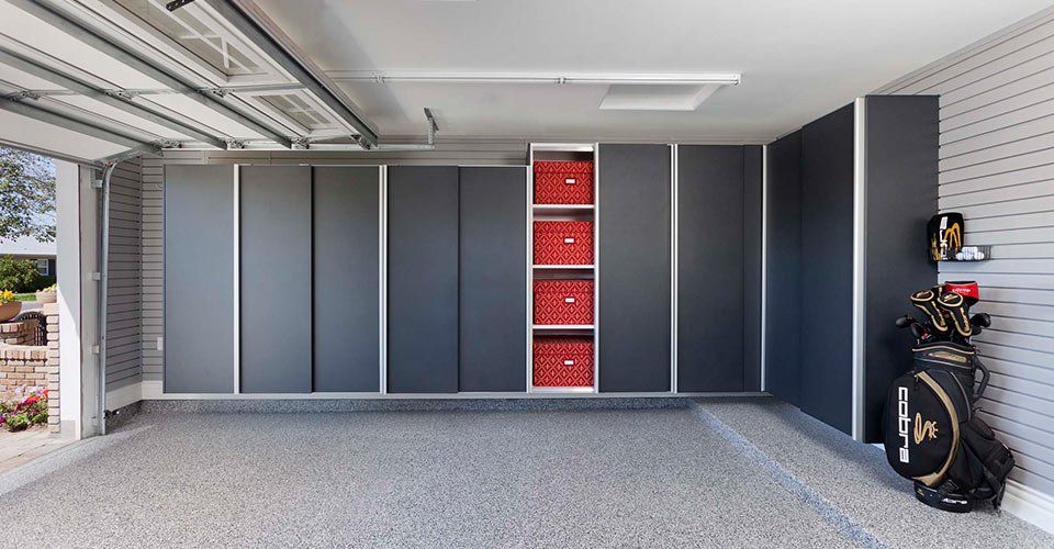 Powder Coated Garage Cabinets
