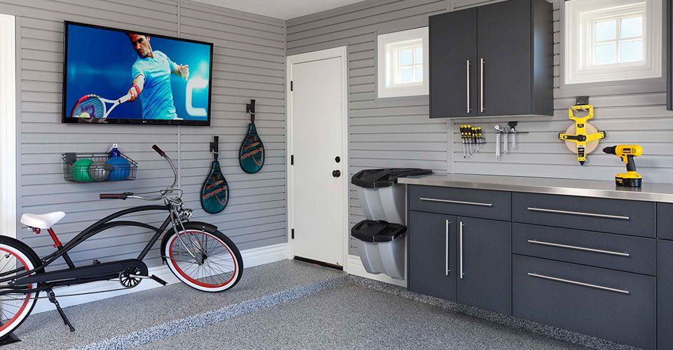 Slatwall Garage Shelving
