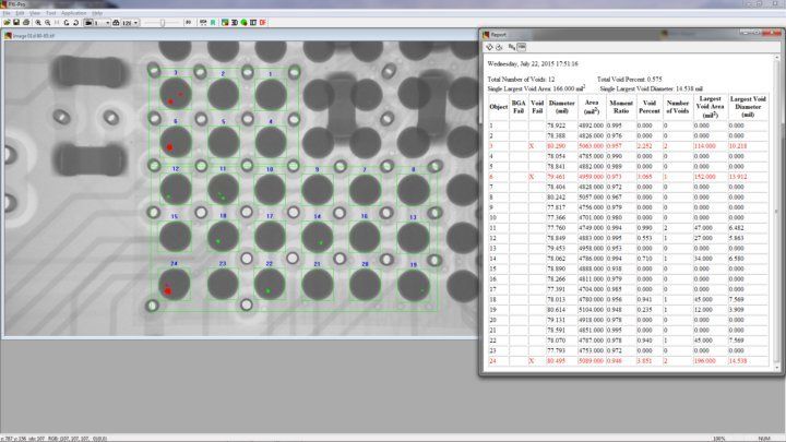 BGA Voiding, BGA Ball Size, BGA Shape, BGA Open, BGA Head in Pillow