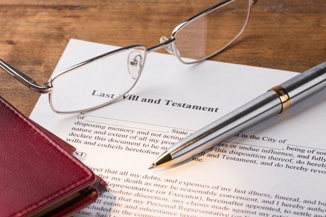 Power of Attorney — Pen and Glasses on Last Will Form in Grantsville, MD Power of Attorney — Pen and Glasses on Last Will Form in Grantsville, MD