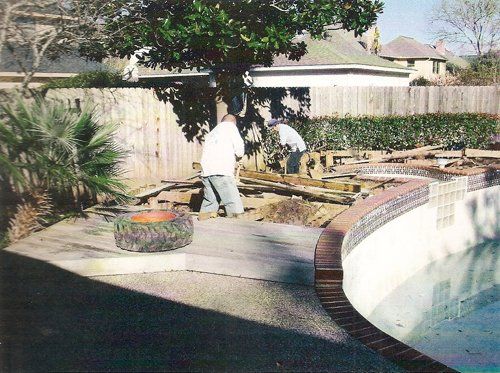 Swimming Pool Destruction — Construction Workers in Houston, TX