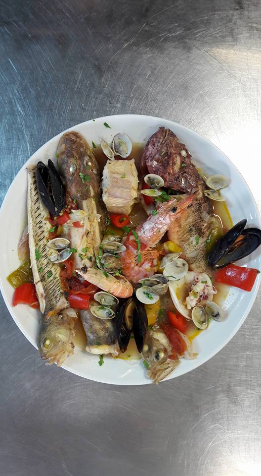 Piatto a base di pesce
