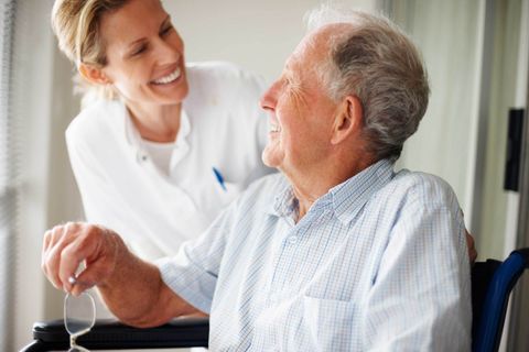 Convalescent Homes — Nurse Assisted Old Man in Reno, NV