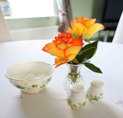 Table decoration at the draen b&B
