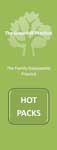 Hot pack information sheet image