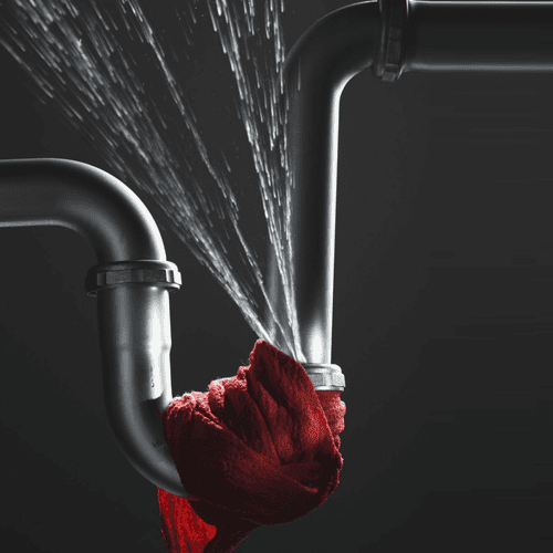 burst pipe