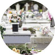 cemetery headstones