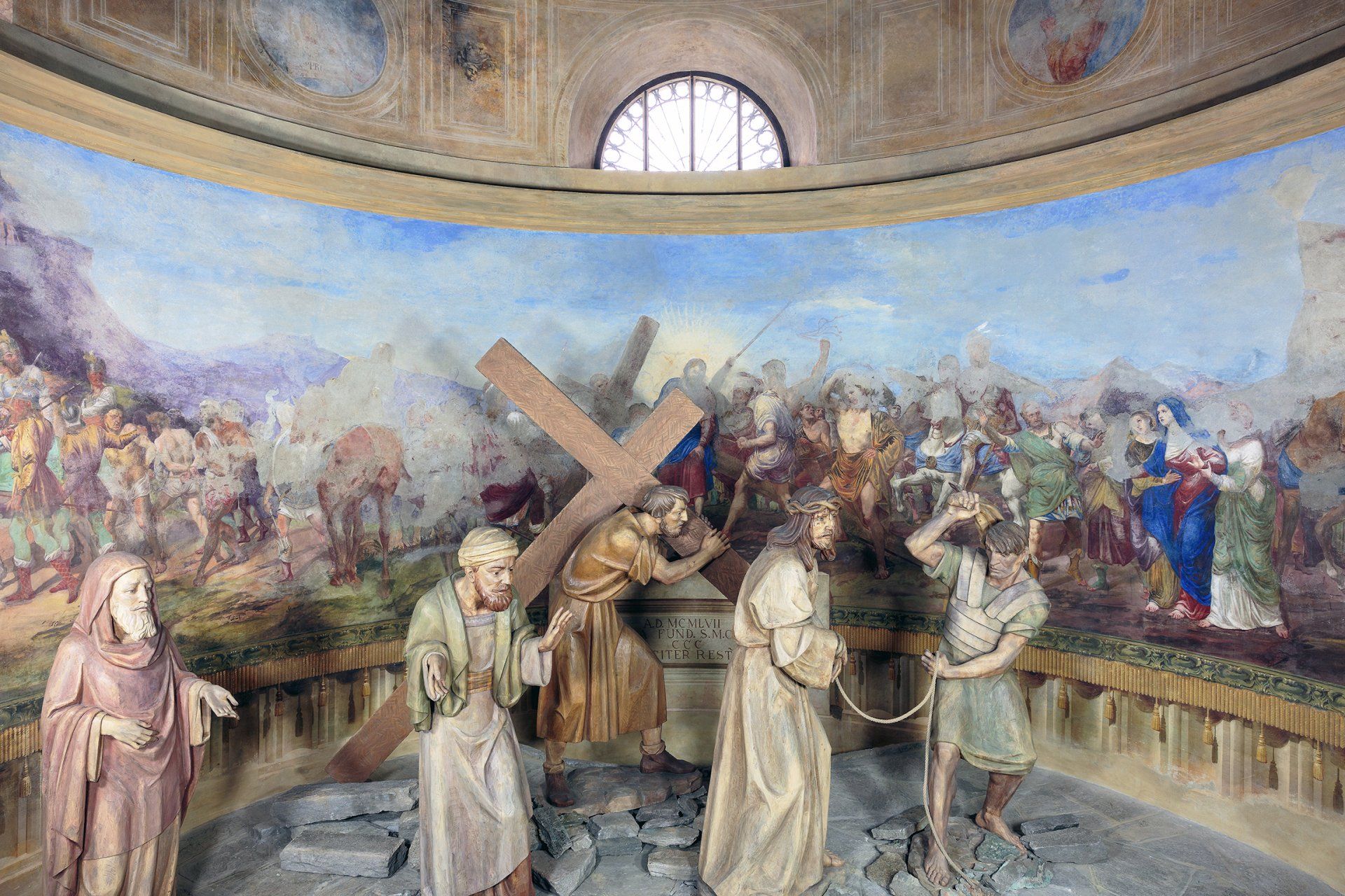 affresco Sacro Monte Calvario dopo il restauro