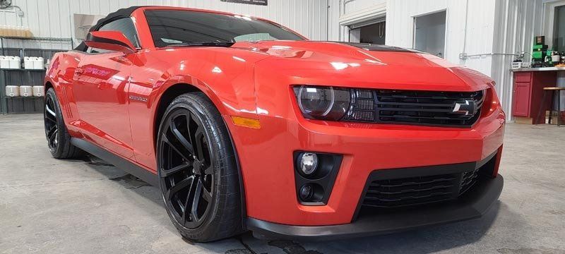 Orange Camaro LS1 after Graphene Coatings