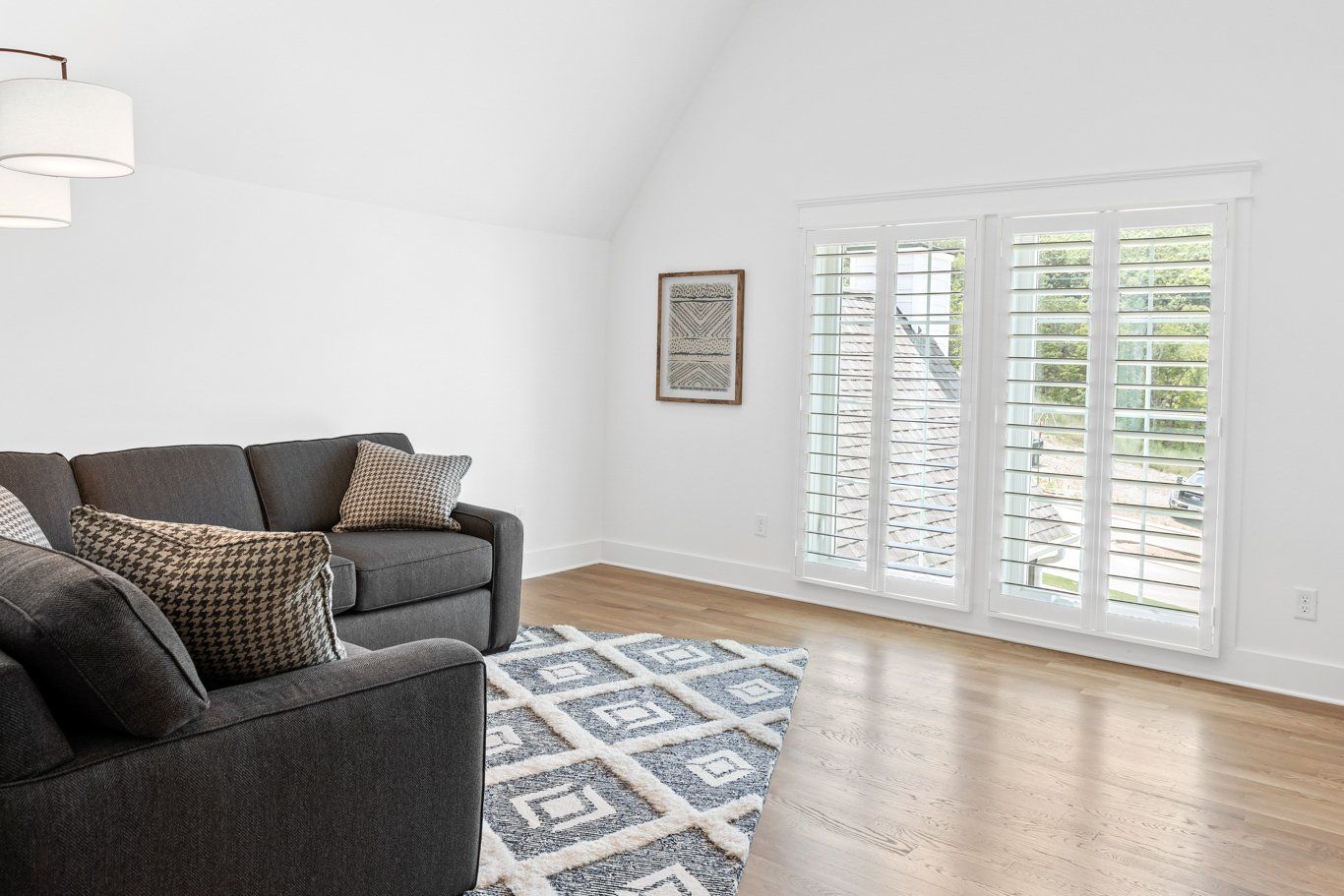 white plantation shutters