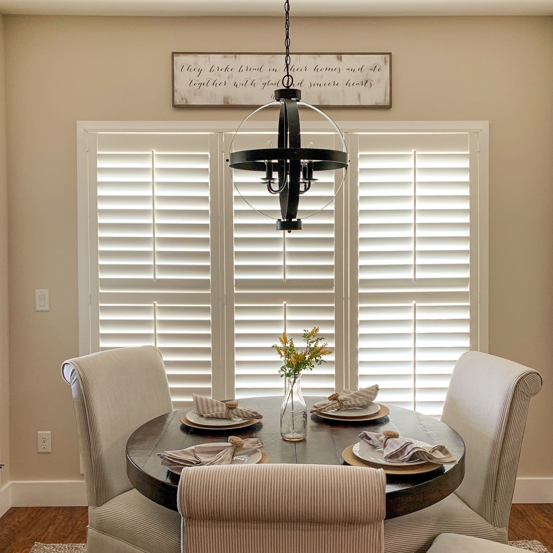 dining room shutters