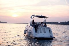 Yacht from behind