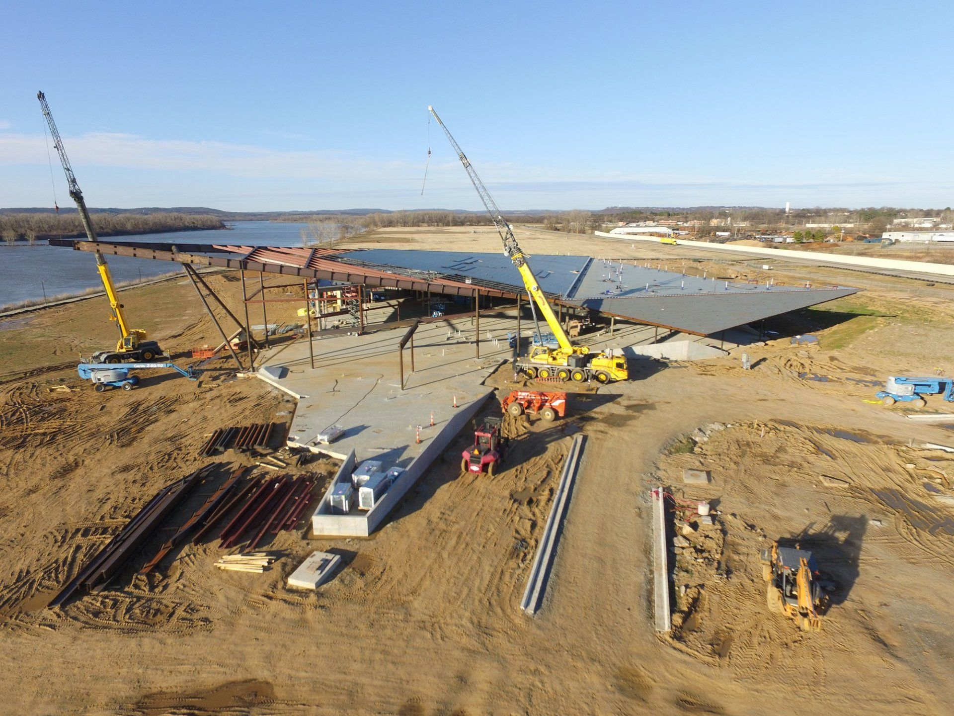 Construction Site of U.s. Marshals Museum | Fort Smith, AR | Holmes Erection Inc.