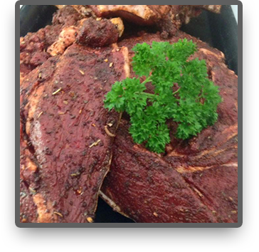 drunk lamb roast