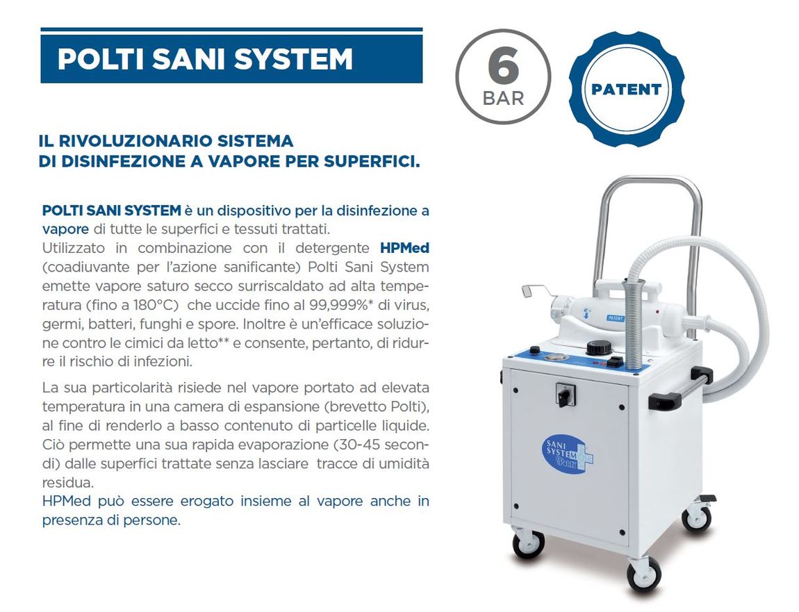 disinfezione a vapore