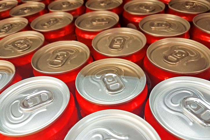 Soda cans