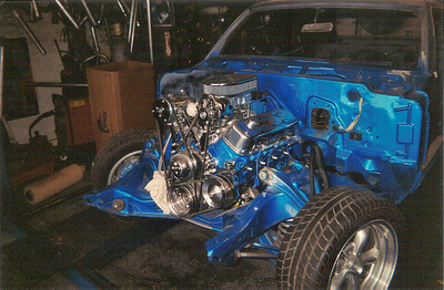 Custom Header Services — Blue Car Engine in Bakersfield, CA