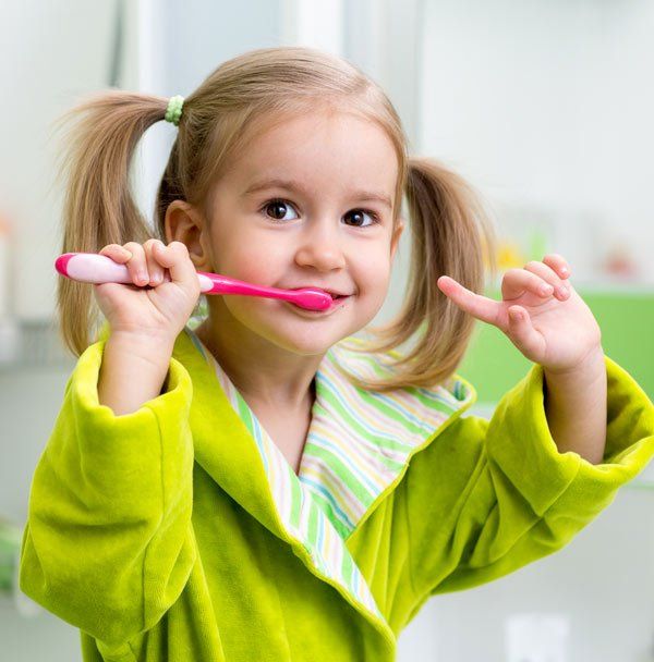 child brushing teeth child brushing teeth