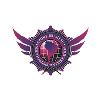 O logotipo da federação sul-americana de jiu jitsu esportivo.