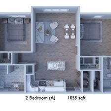 floor plan 2br a
