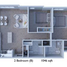 floor plan 2br b