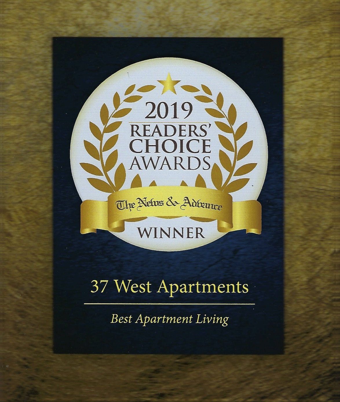 Readers Choice Awards Winner  2019- 37 West Apartments