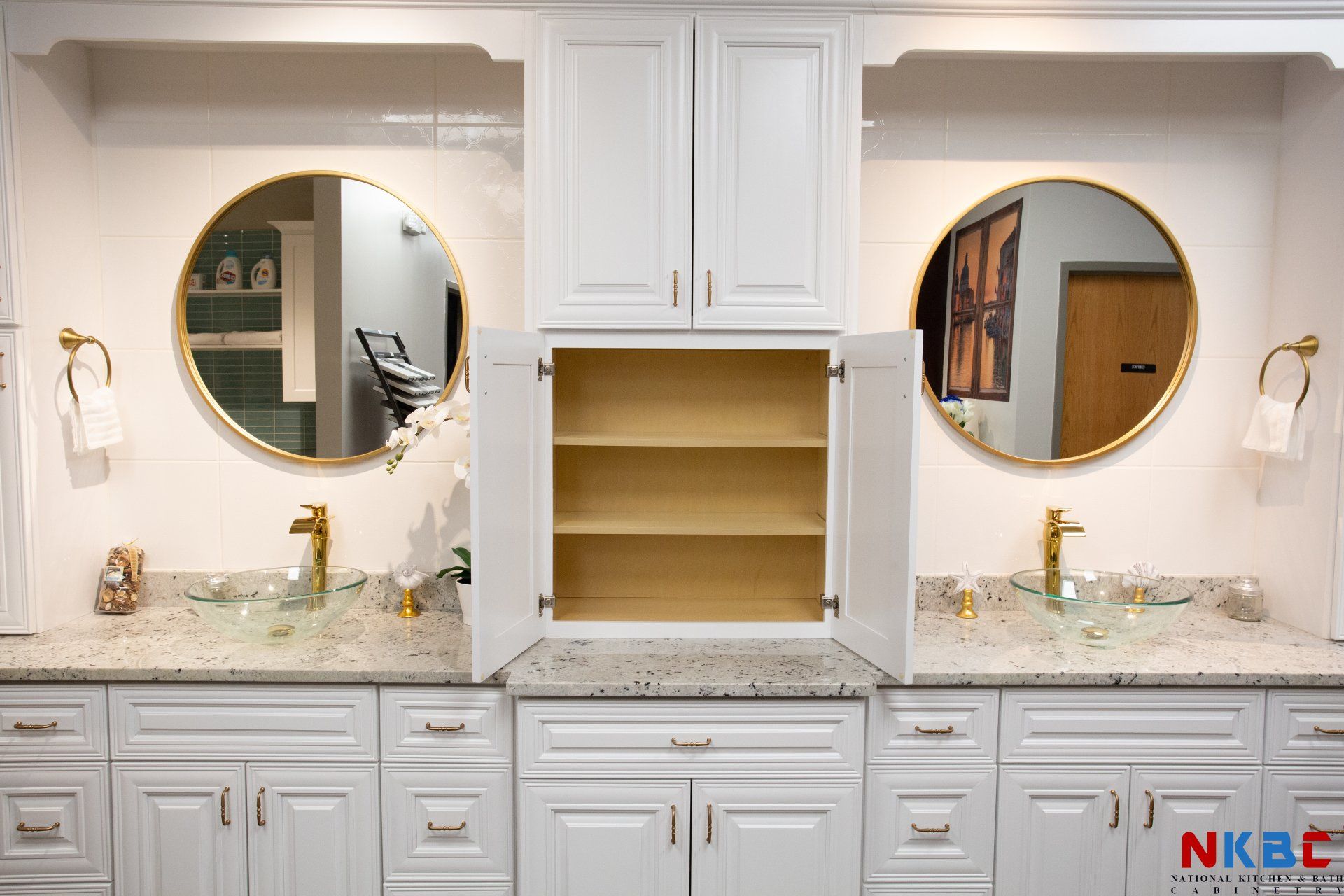 White Bathroom Cabinetry