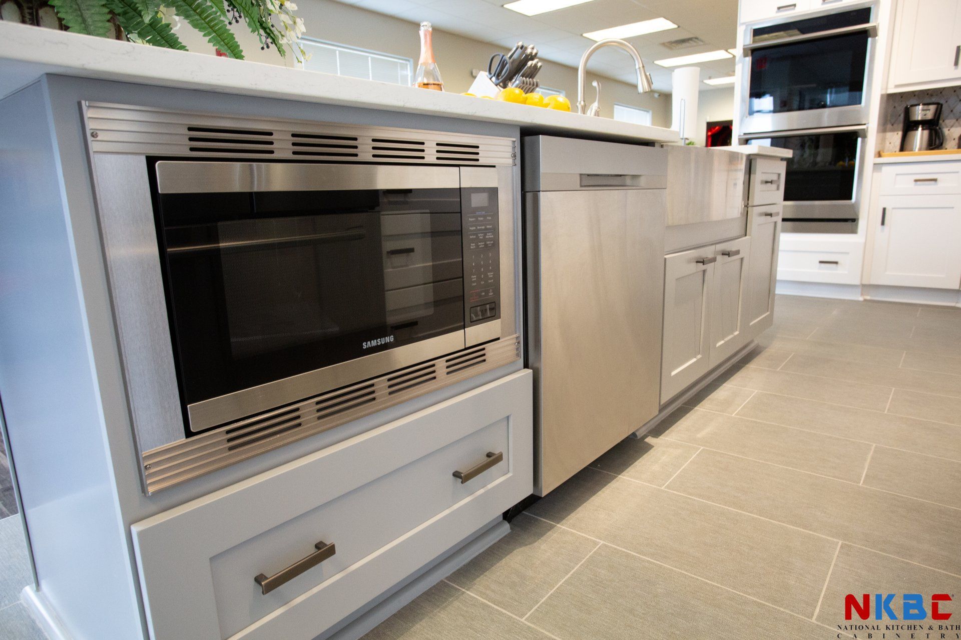 Cabinets Below the Microwave
