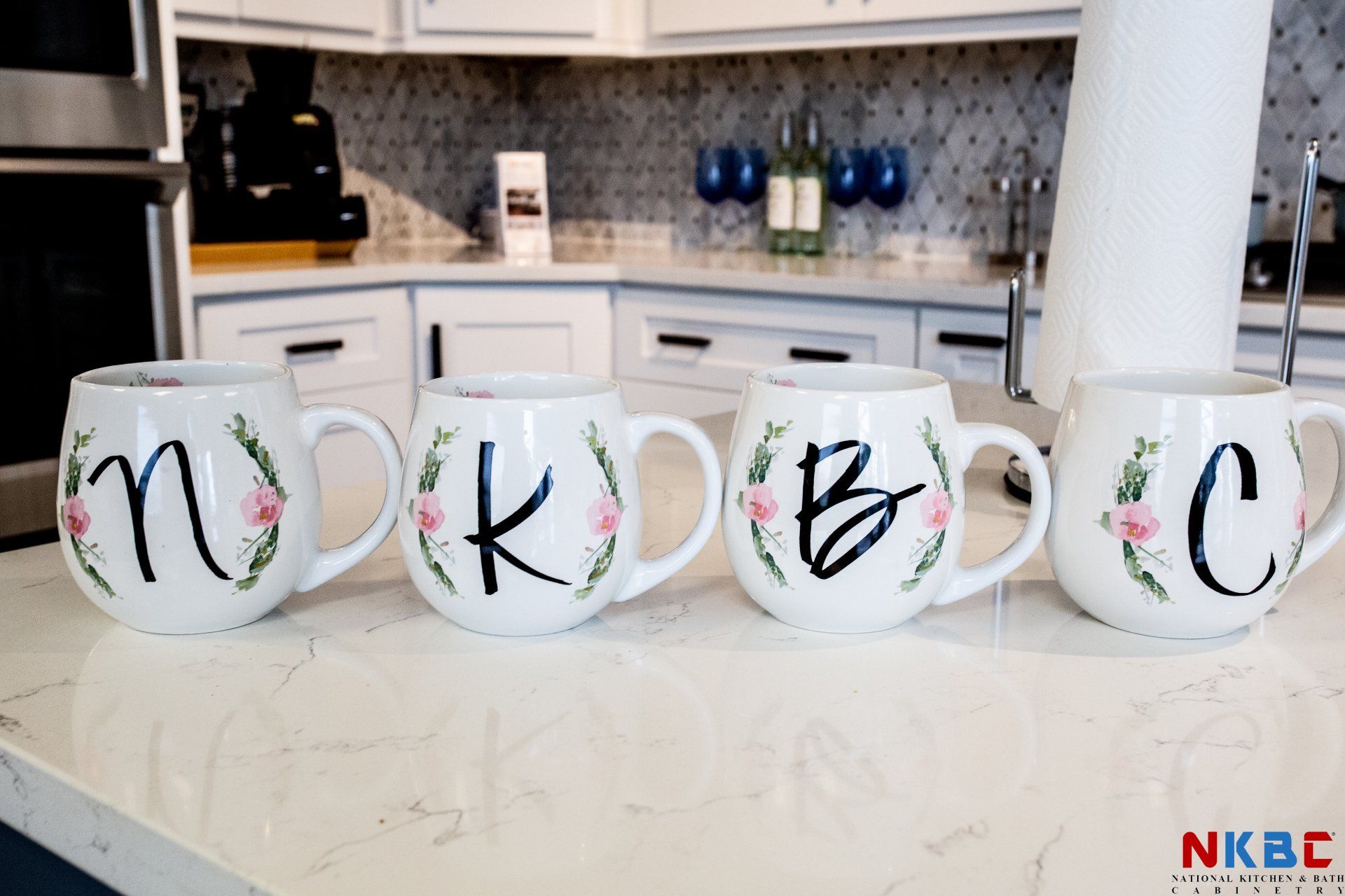 Cabinets with Coffee Mugs
