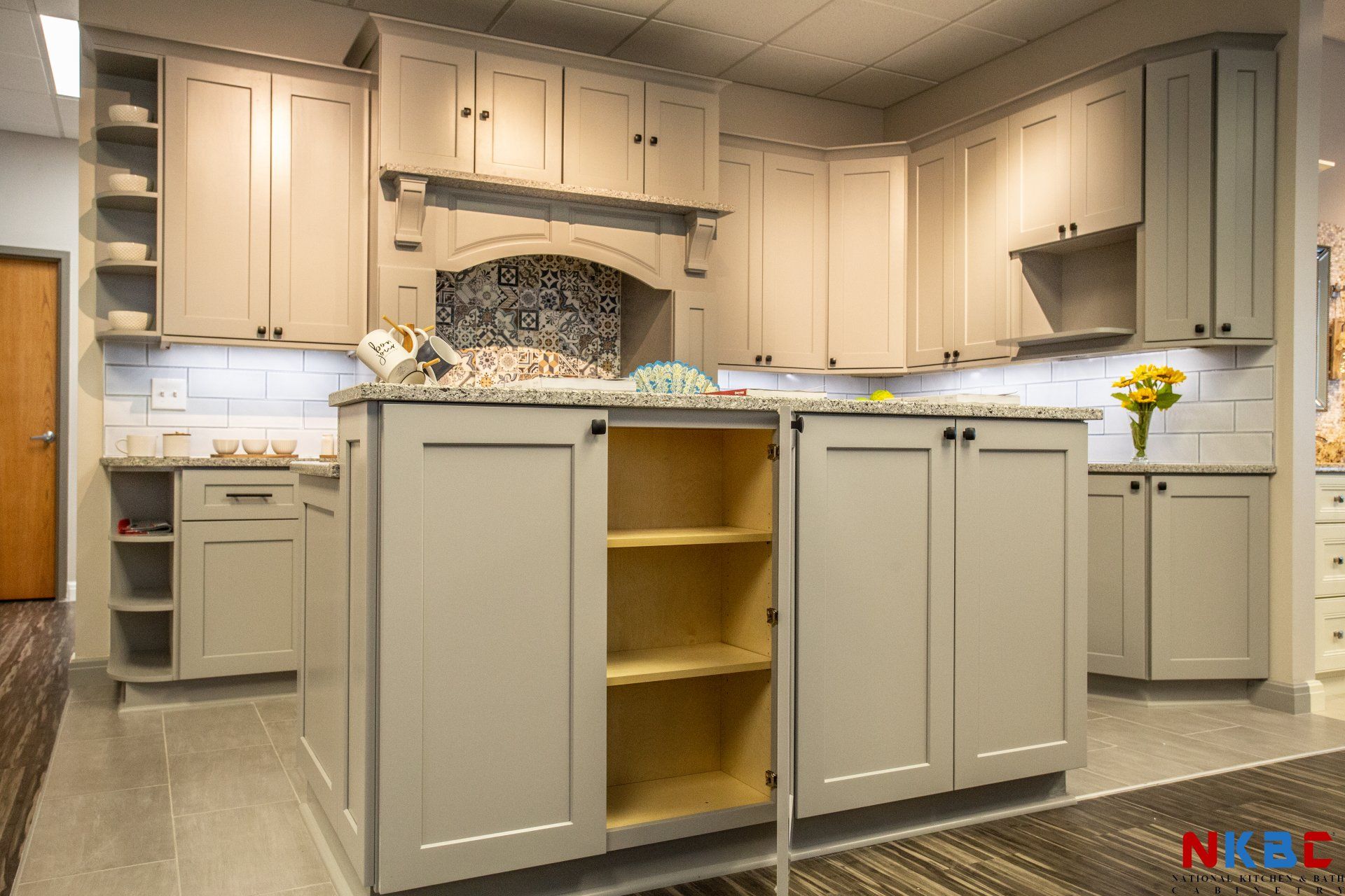 Kitchen Island Cabinets Opened