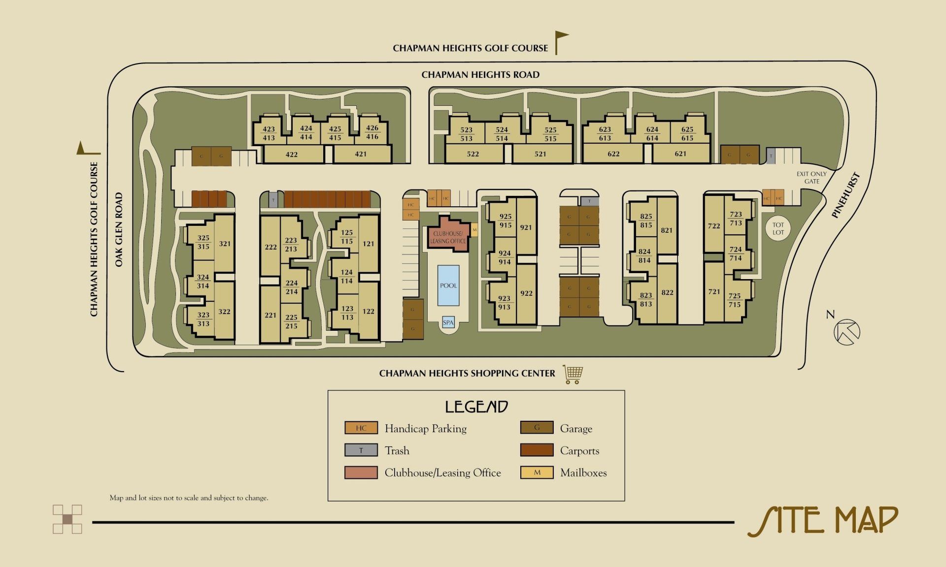 Bungalows Map