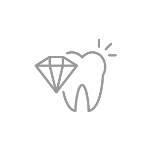 tooth with diamond