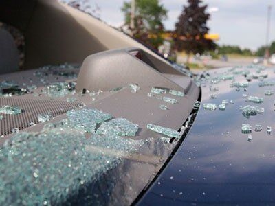 Smashed Windshield — Auto Glass in Terrell, Tyler, and Lewisville, TX. Smashed Windshield — Auto Glass in Terrell, Tyler, and Lewisville, TX.