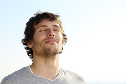 Man Breathing Fine — Hickory, NC — Hickory Allergy and Asthma Clinic PA