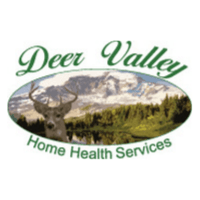 Deer Valley Home Health Services logo with a deer, mountains, and trees.
