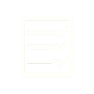 Checkliste mit drei abgehakten Punkten.