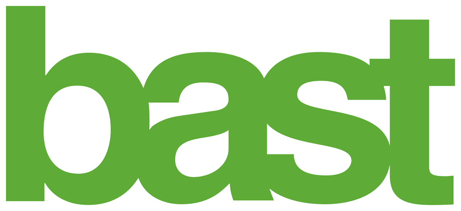 Grünes „bast“-Wortzeichen.