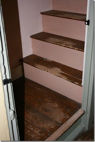 Before Image of Steps-Westmoreland, NH-Fissette Floor Sanding