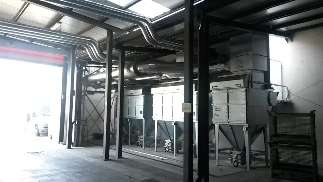 Filtro per polvere a cassetti