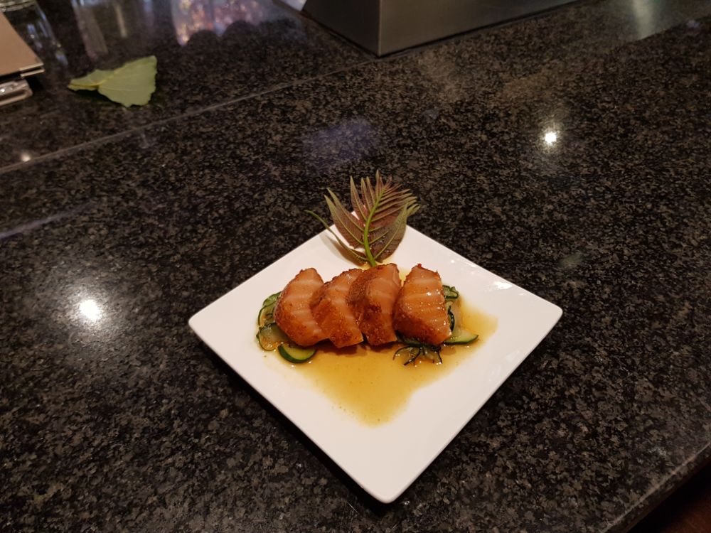salmone con verdure